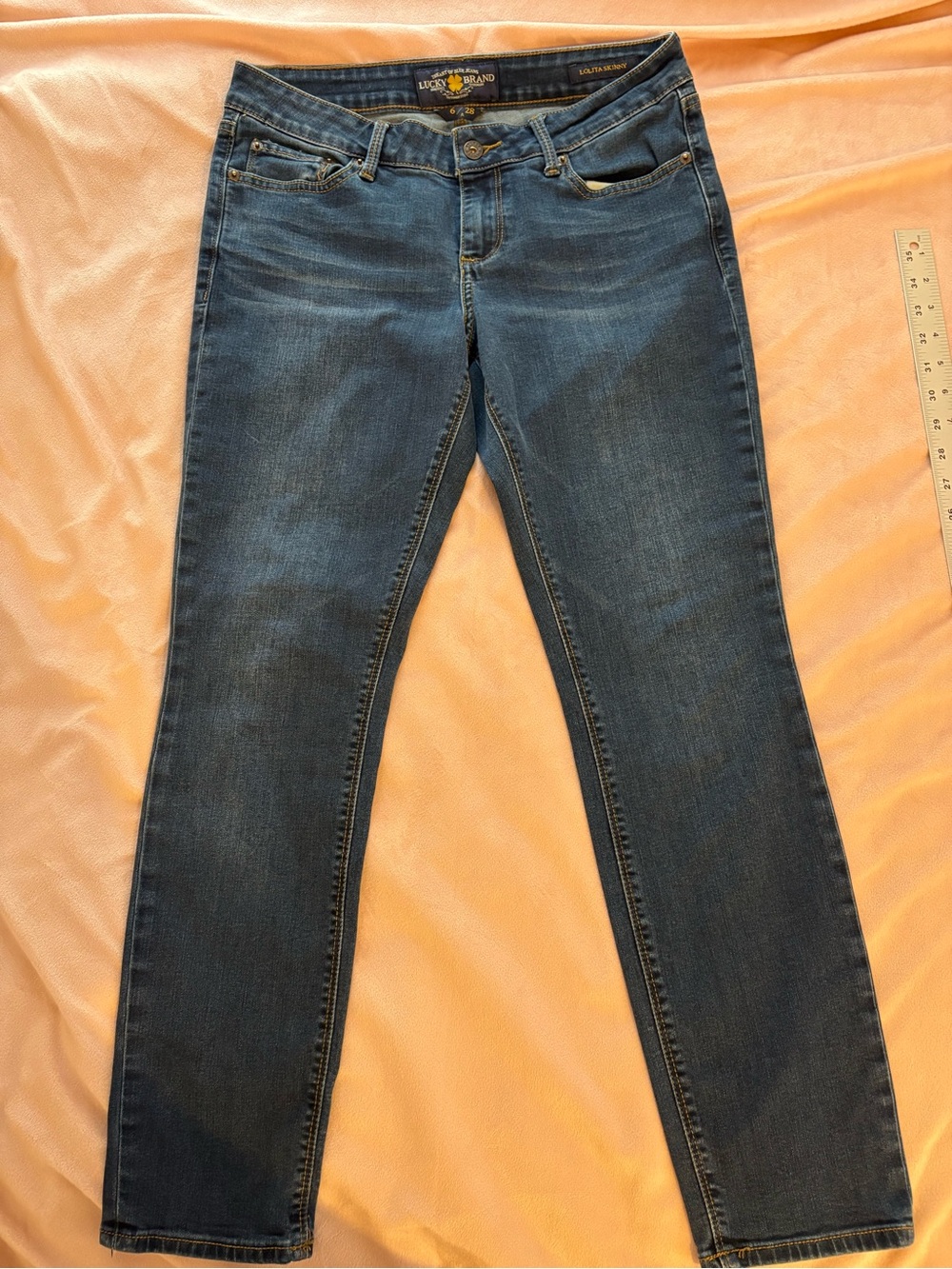 Lucky Brand Lolita Skinny Women's Dark Blue Jeans. Size 6.